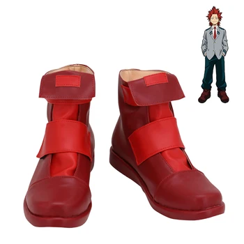 Meu Herói Academia Eijiro Kirishima Sapatos Cosplay De Botas Vermelhas
