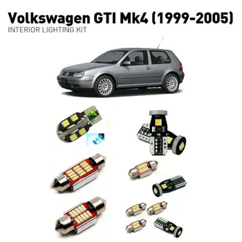 Led luzes interiores Para a volkswagen gti mk4 1999-2005 11pc Luzes Led Para Carros kit de iluminação automotiva lâmpadas Canbus